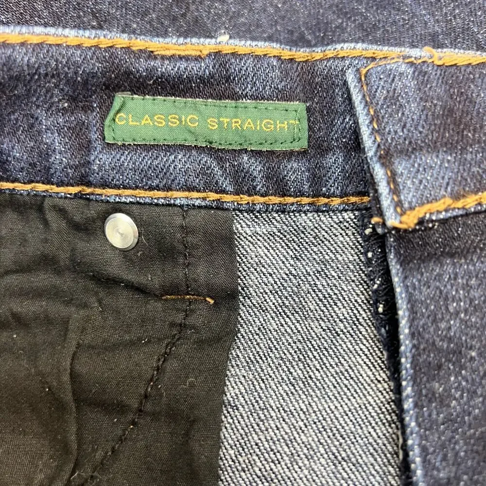 LRL Lauren Jeans Co Women's Size 10 Dark Blue Classic Straight Preppy Normcore - Picture 12 of 13